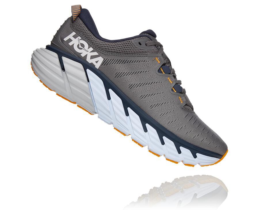 Zapatillas Running Hoka One One Hombre - Gaviota 3 - Gris - WPL370196